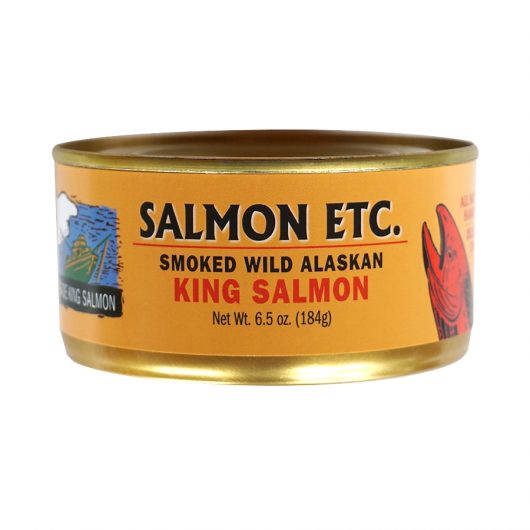 Smoked King Salmon 6.5 oz 12 cans