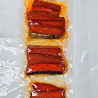 3 8oz Smoked Sockeye Belly Strips